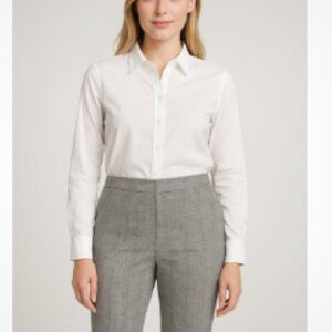 Vintage Houndstooth Wool Blend Pants Size 4 Black White Preppy Work Professional